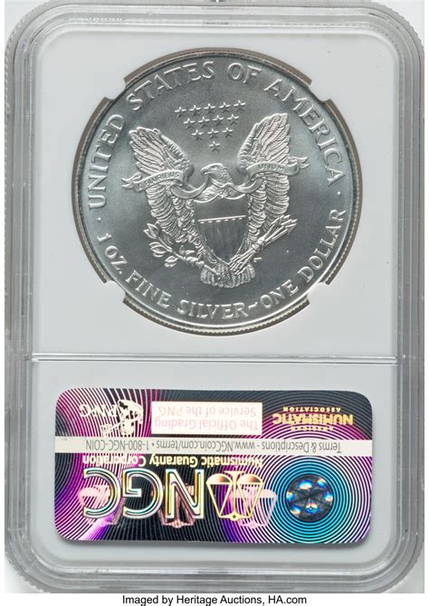 1996 Silver Eagle Brown Label NGC MS70 - LCR Coin