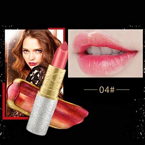 Buy White : 1 pc Fashion Glitter Lipstick Waterproof Lip Stick Cosmetic ...