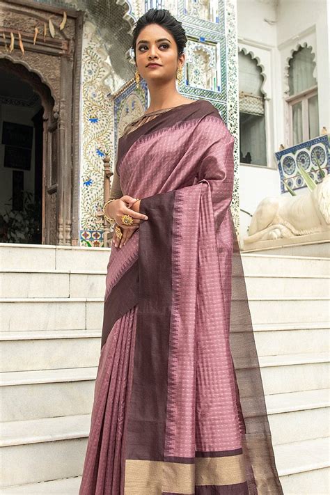 Buy Tyrian Purple South Silk Saree 23045 Online | Karagiri