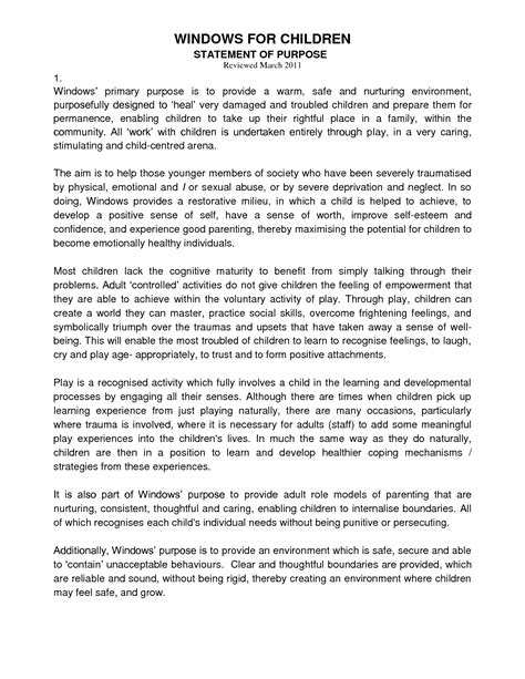 Examples Of Personal Statements For Graduate School ...