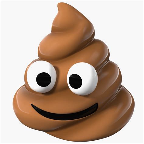 Smiling Face Poop Emoji Smile 3D Model $19 - .3ds .blend .c4d .fbx .max ...