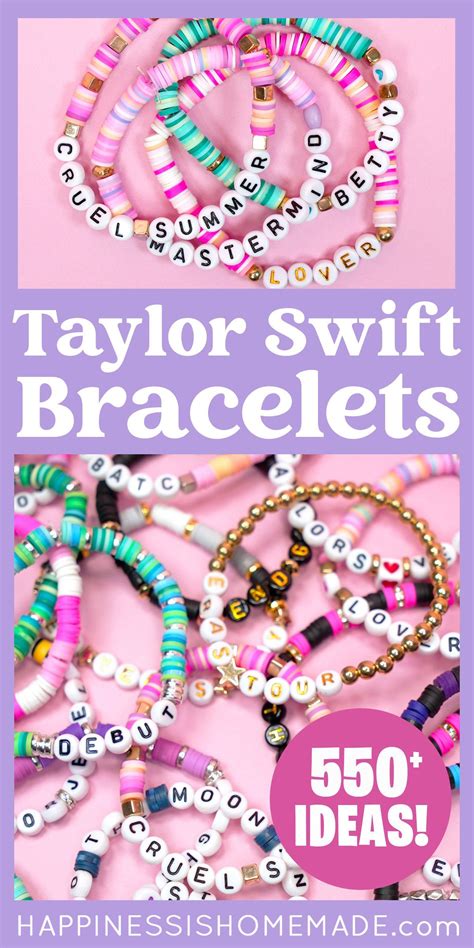 550+ Taylor Swift Friendship Bracelet Ideas - Happiness is Homemade in ...