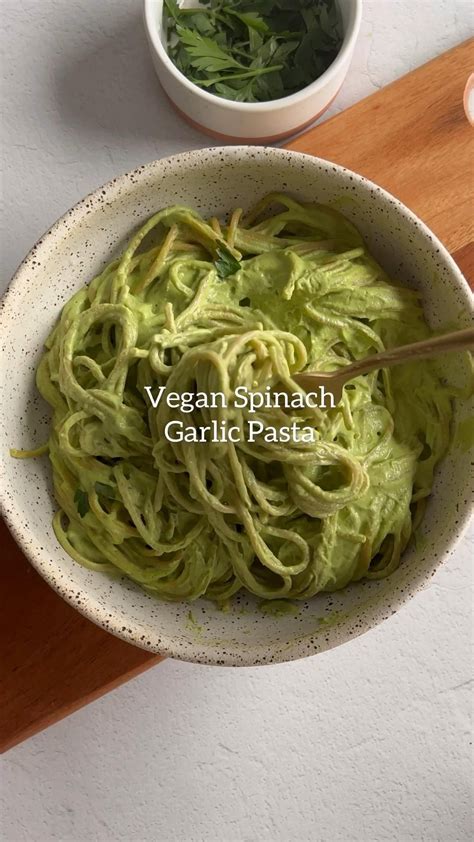 Vegan spinach garlic pasta – Artofit