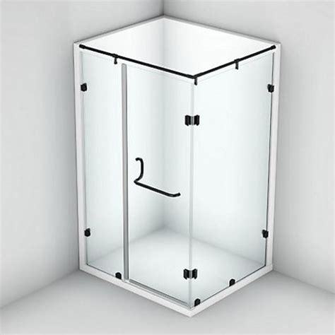 Kohler 1 Door 2 Panel L-Shape Shower Enclosure (90° Inward Opening ...