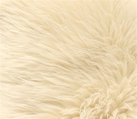 Buy Faux Fur Fabric Long Pile Shaggy Cream / 60" Wide/Sold by The Yard ...