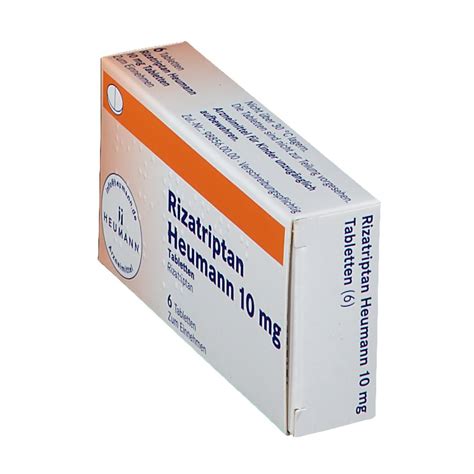 Rizatriptan Heumann 10 mg 6 St mit dem E-Rezept kaufen - Shop Apotheke