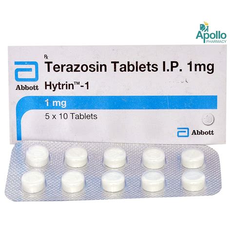 Hytrin-1 Tablet 10's Price, Uses, Side Effects, Composition - Apollo ...