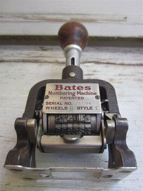 Image result for Bates Stamp Machine