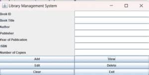 Image result for Library Management System Java Swing