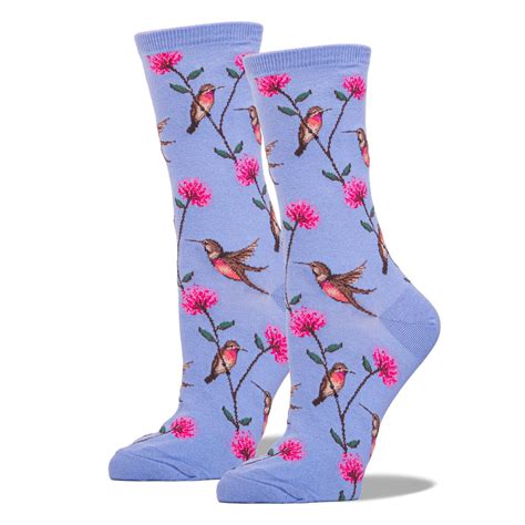Hummingbirds Women's Crew Sock - Johns Crazy Socks