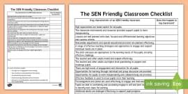 Communication Friendly Classroom Observation Checklist SLCN