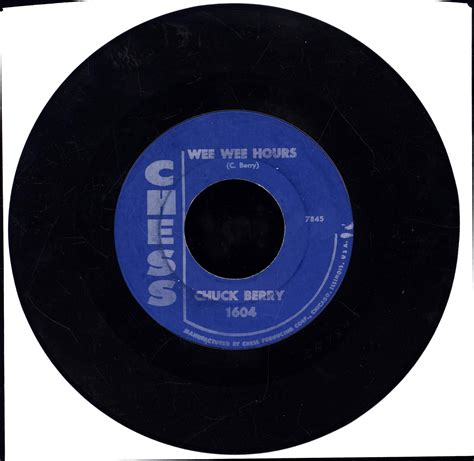 Maybellene / Wee Wee Hours (VINYL 45 CHUCK BERRY ROCK 'N ROLL 'SINGLE ...
