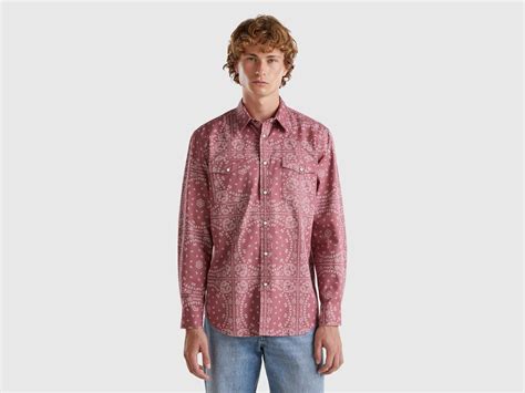 Regular Fit Spread Collar Printed Shirt – United Colors of Benetton Store