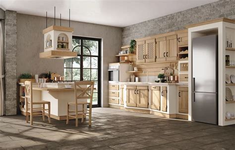 Wallpaper style, Villa, Italy, kitchen, dining room, dining area ...