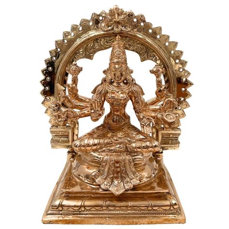 Buy South Indian Arts Bronze Dhairya Lakshmi (Courage), Or Veera ...