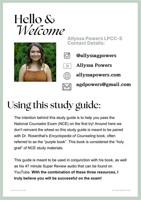 Image result for Nce Study Schedule PDF