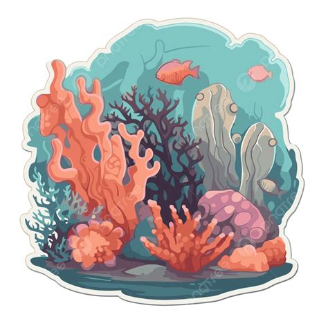 Coral Reefs Sticker PNG, Vector, PSD, and Clipart With Transparent ...