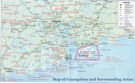 Map Of Guangzhou City China