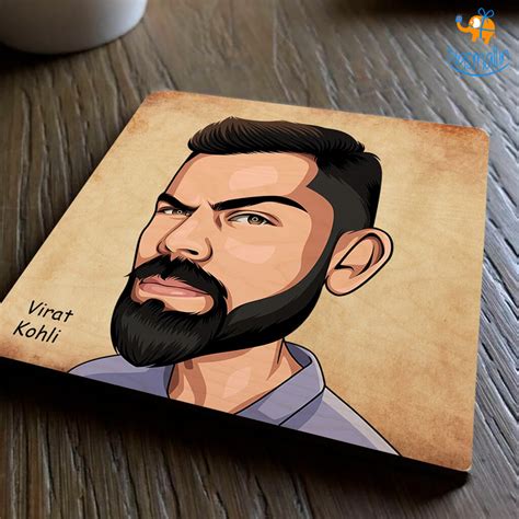 Virat Kohli Wooden Coasters– Bigsmall.in