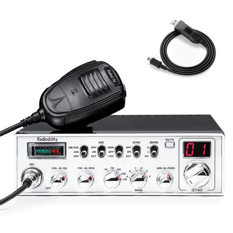 Radioddity Qt40 10 Meter Ssb Ham Radio Digital Noise Reduction ...