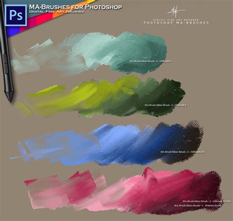 ArtStation - Photoshop Painterly Sytle Oil Brushes - BRUSH PACK