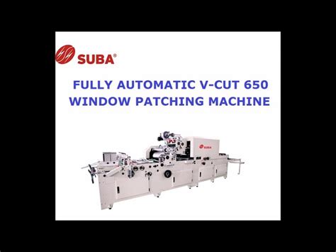 Buy Quality V-Cut Window Patching Machine - Suba Solutions