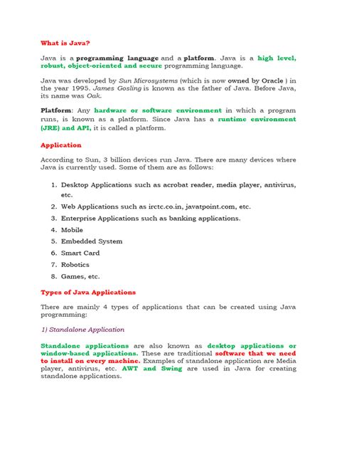 Image result for Java Programming Language Notes