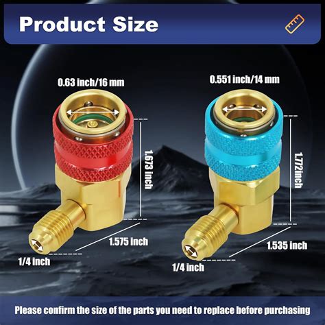 Ketofa 134a Quick Coupler, AC R134a Adapter Fittings Quick India | Ubuy