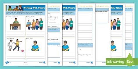 Year 3 - Lesson 4 - Working With Others Differentiated Activity Sheets