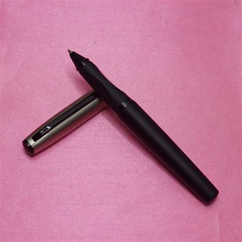 Oliver - Prade Black Body Silver Cap with Black Trims Roller Ball Pen ...
