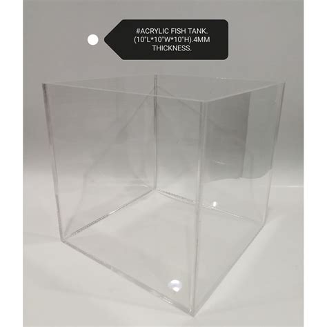 Acrylic Aquarium Square Fish Tank 25cm x 25cm x 25cm | Shopee Malaysia
