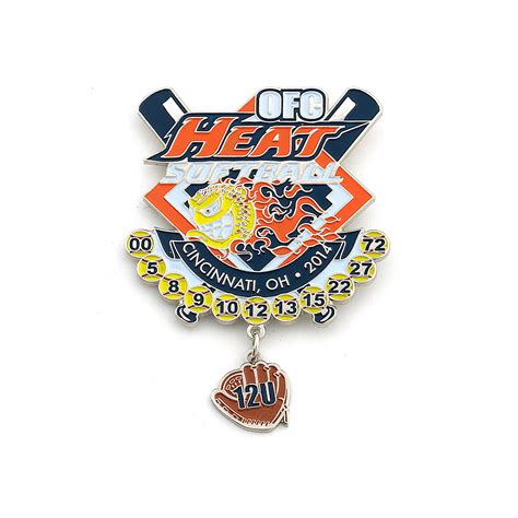 Softball Trading Pins - Custom Softball Pin Maker | PinCrafters