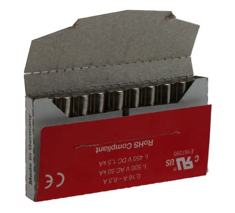 RS PRO | RS PRO 16A F Ceramic Cartridge Fuse, 6.3 x 32mm | 209-9298 | RS
