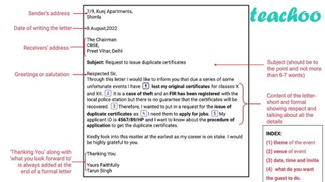 Writing Letter Format 的图像结果