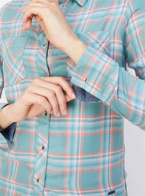 Buy Women Tartan Checked Yarn Dyed Shirt Online at just Rs. 799.0 ...