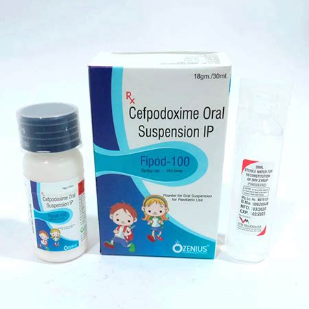 Fipod 100 - Cefpodoxime Oral Suspension IP - Ozenius Pharmaceutials
