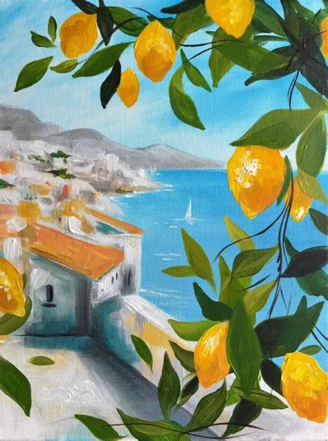 🎨Join Brush Party with Samantha to paint "Sorrento Spritz " in Swindon ...
