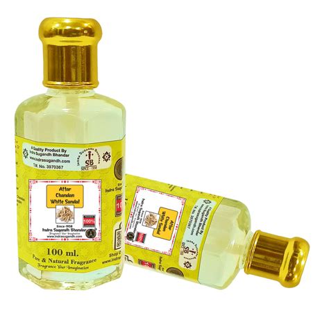 White Sandal|Chandan 100ml With Rollon Pack – Indra Sugandh Bhandar