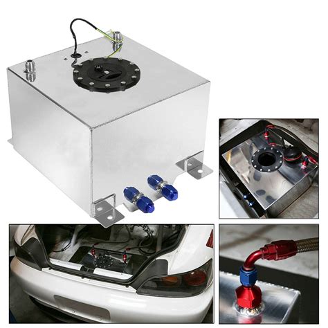 Snapklik.com : 15 Gallon Fuel Cell, 57L Gas Tank Polished Aluminum ...