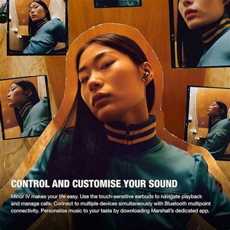 Marshall Minor IV Wireless Earbuds 30+ Hr of Playtime, Water-Resistant ...