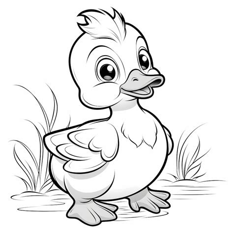 20 Baby Duck / Duckling Coloring Pages for Kids - Etsy