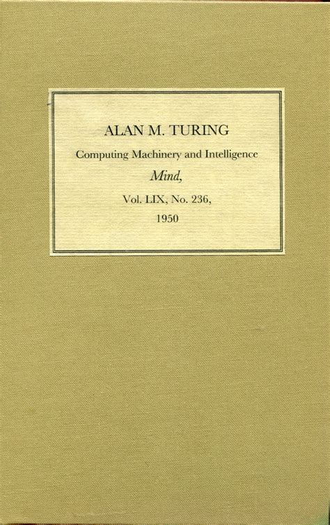 Image result for Computing Machinery and Intelligence Turing Test