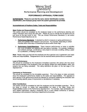 Fillable Online wayne Performance appraisal forms fillable Fax Email ...