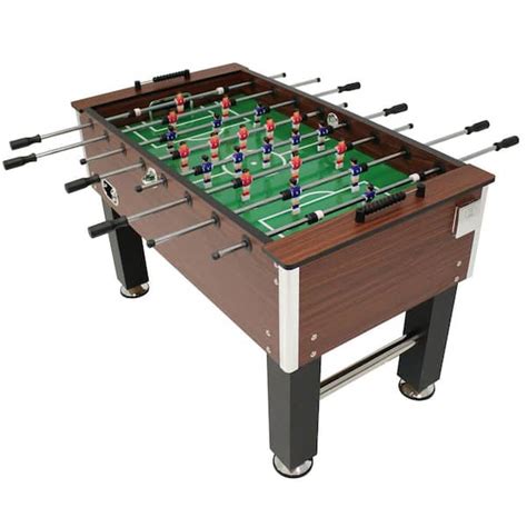55 in. Faux Wood Foosball Game Table with Folding India | Ubuy