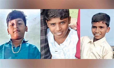 Three boys drown while bathing in irrigation well at Karur