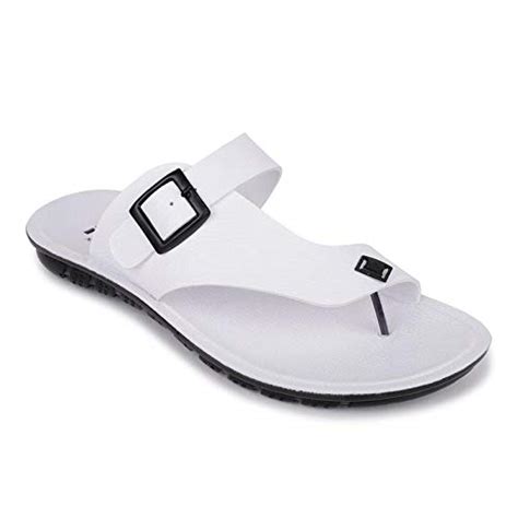 PU-SPM Men's Casual Daily Sandals and Floaters (White,Size: 6) : Amazon ...