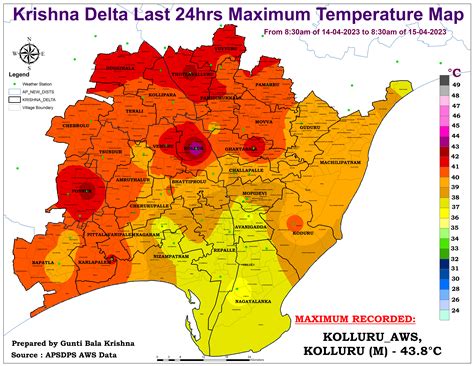 Krishna Western Delta Weather: April 2023