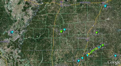 NWS Jackson, MS December 25th Tornadoes