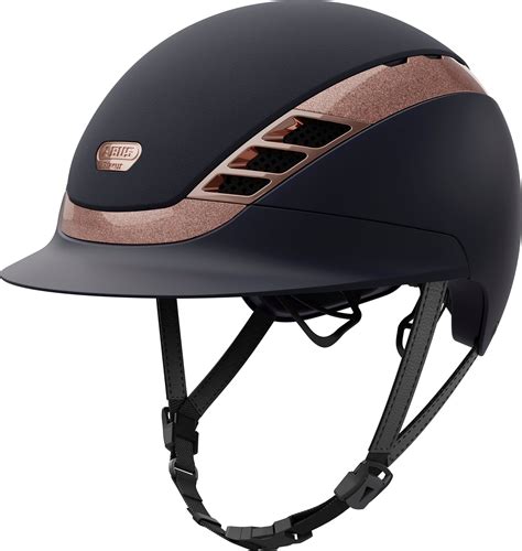 ABUS Pikeur Reithelm AirLuxe SUPREME, midnight blue-rose gold ...