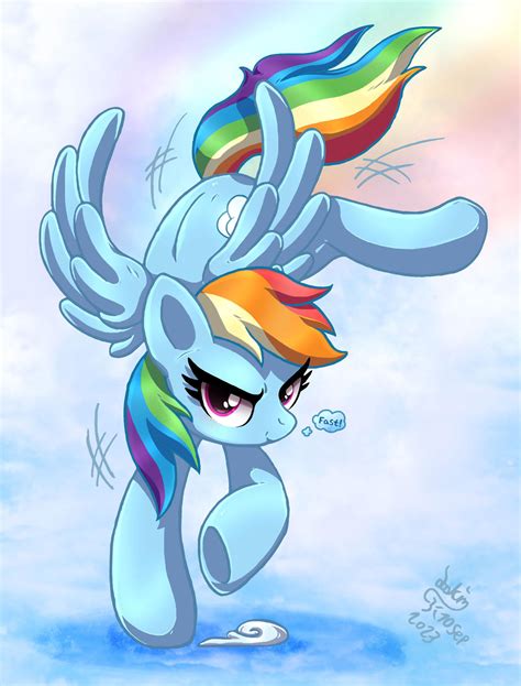 MLP FIM - Rainbow Dash Fast Landing by Joakaha on DeviantArt